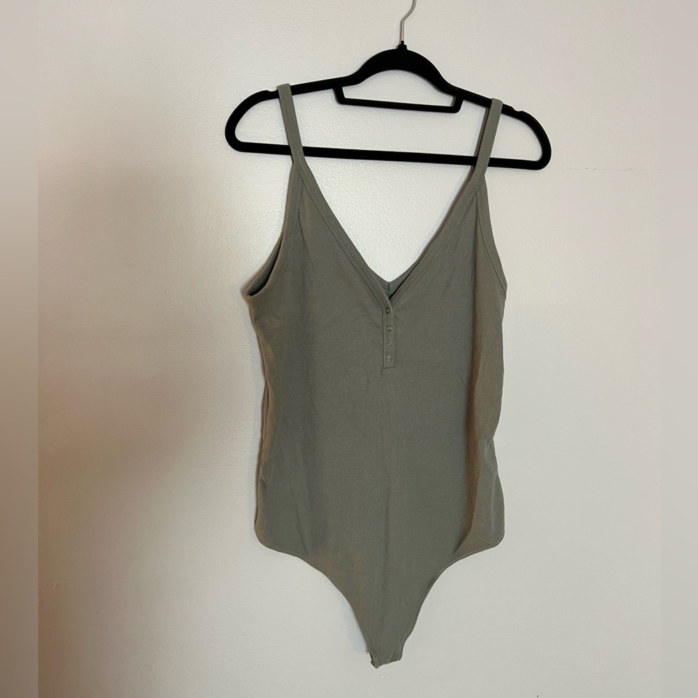 Abercrombie and Fitch Grey Bodysuit